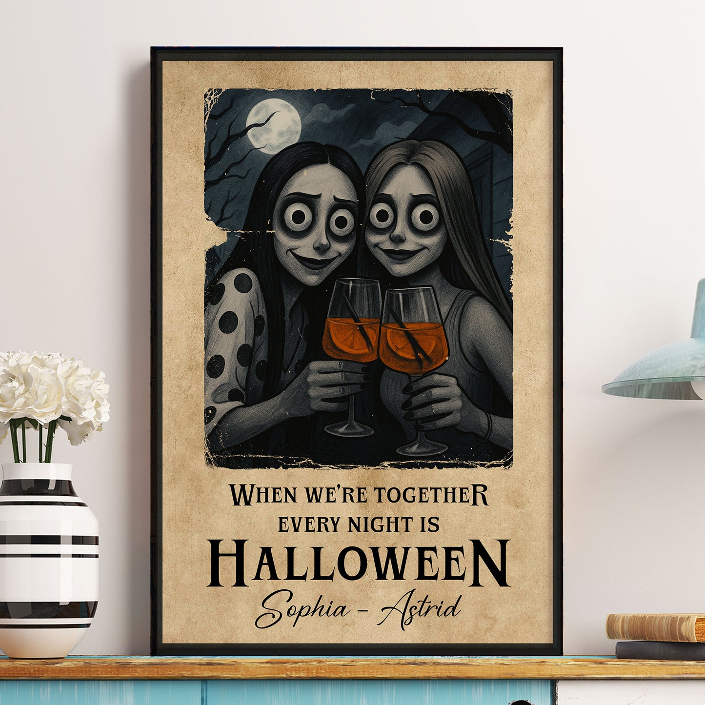 When We're Together Every Night Is Halloween - Personalized Photo Poster