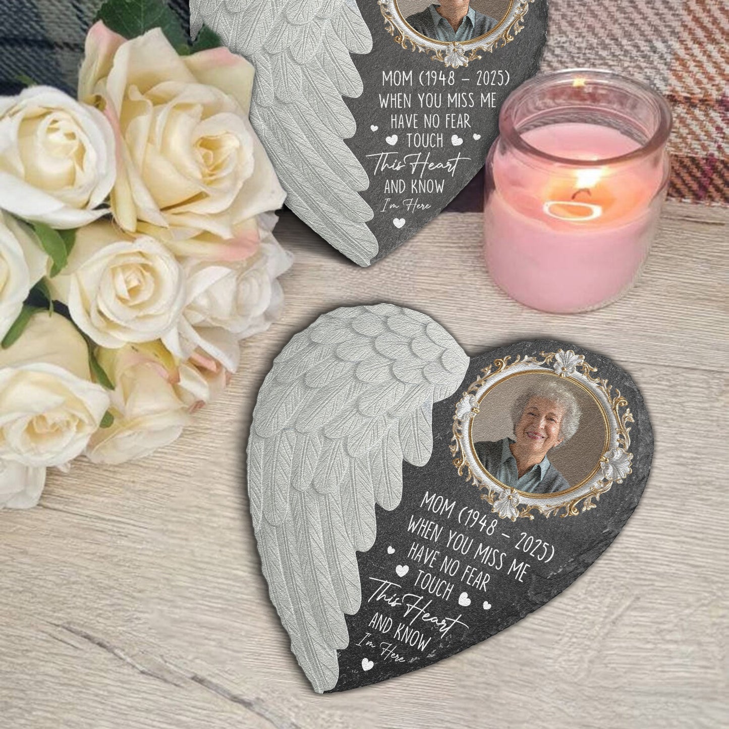When You Miss Me Have No Fear Touch This Heart And Know - Personalized Garden Stone