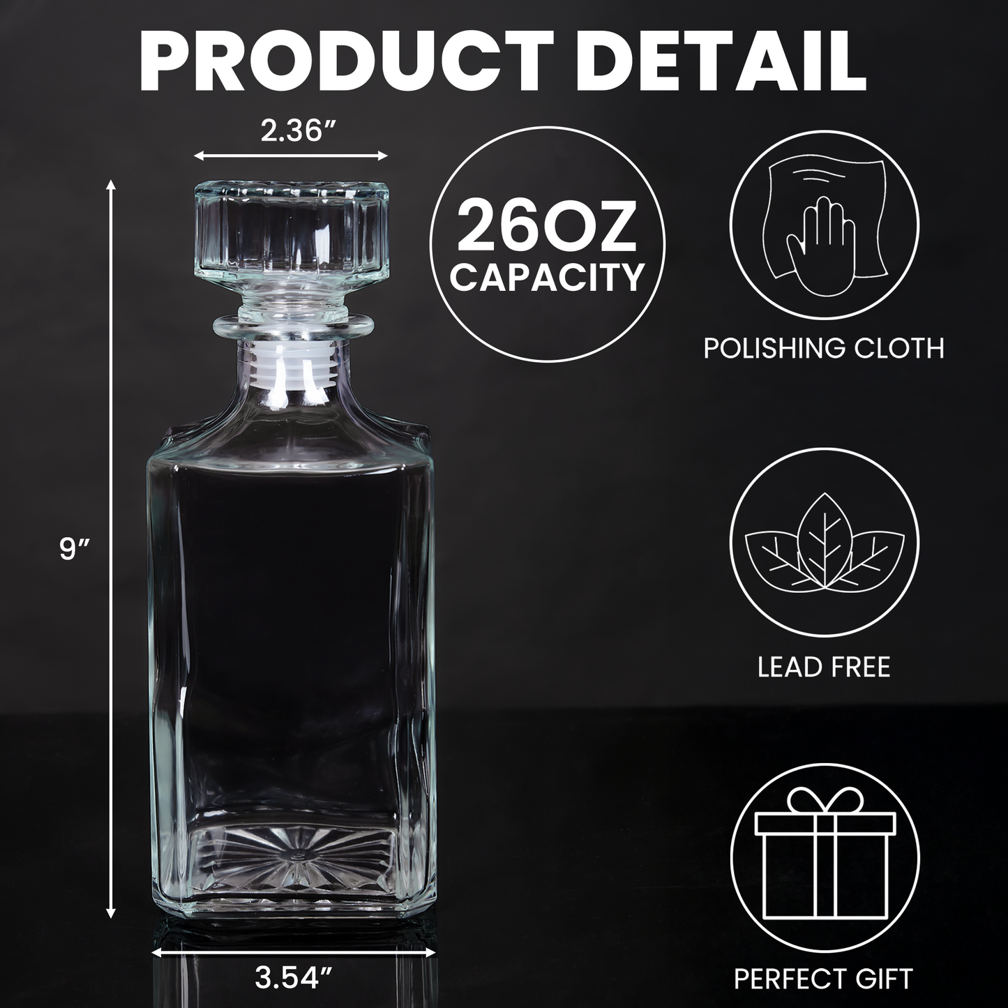 Decanter Gift For Dad From Reasons You Drink - Custom Decanter