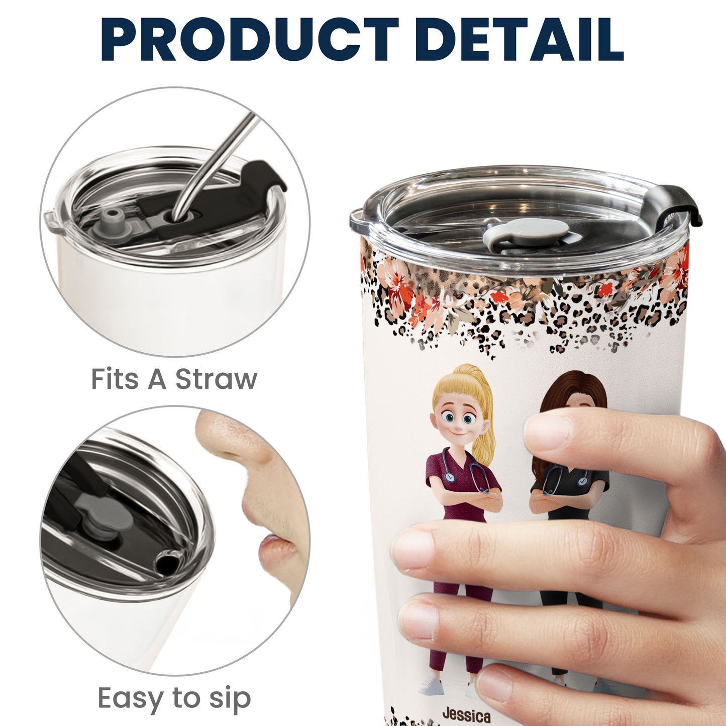 Work Made Us Colleagues - Personalized Tumbler Cup