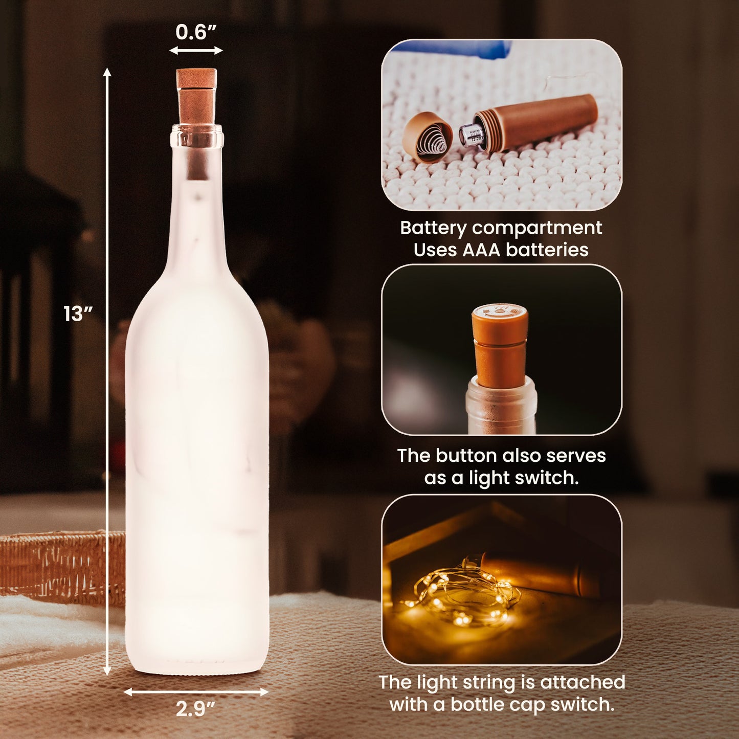 You And Me We Got This - Personalized Photo Bottle Lamp