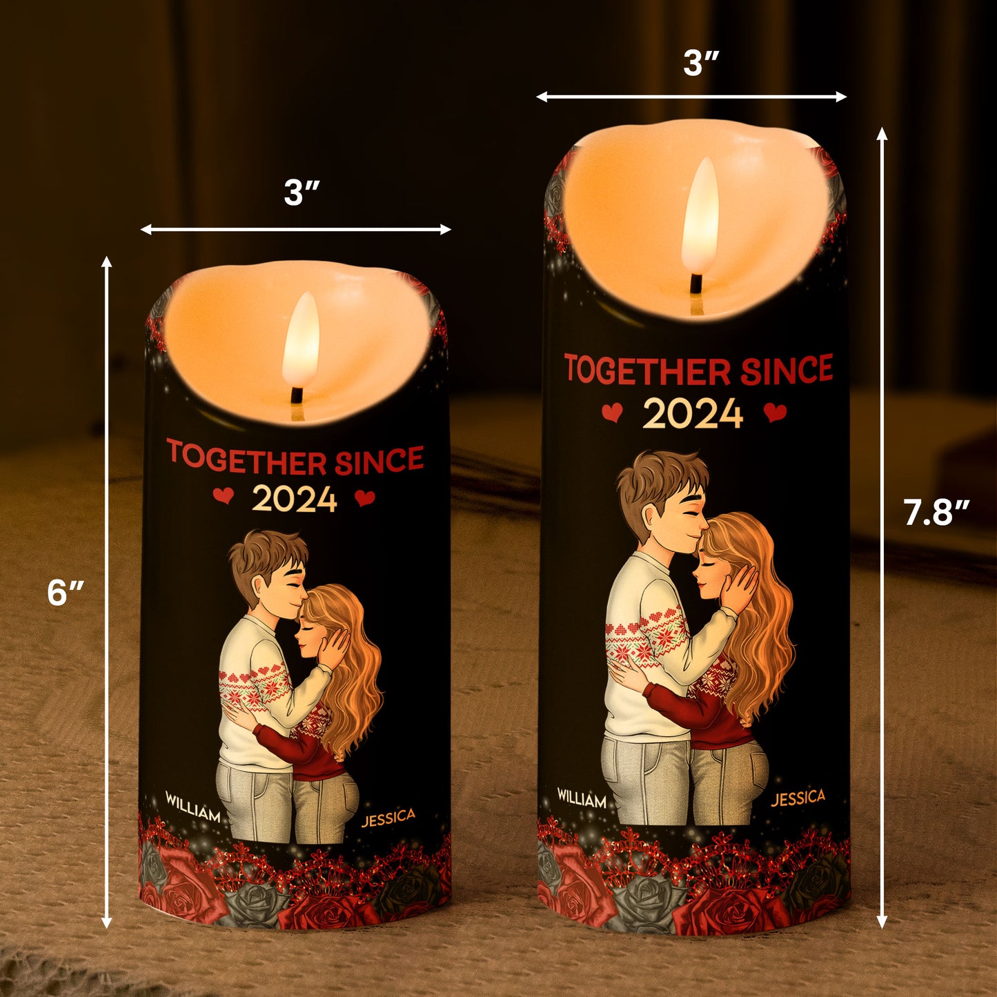 You're The Best Thing That Happened To Me - Personalized LED Candle