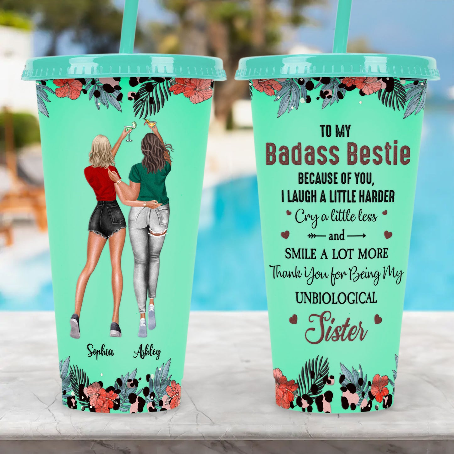 You're My Bad@ss Bestie - Personalized Color Changing Cup