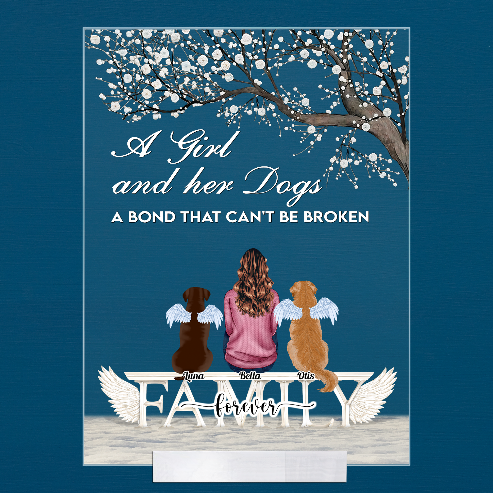 Girl And Her Dogs - A Bond That Can'T Be Broken - Personalized Tumbler –  Macorner