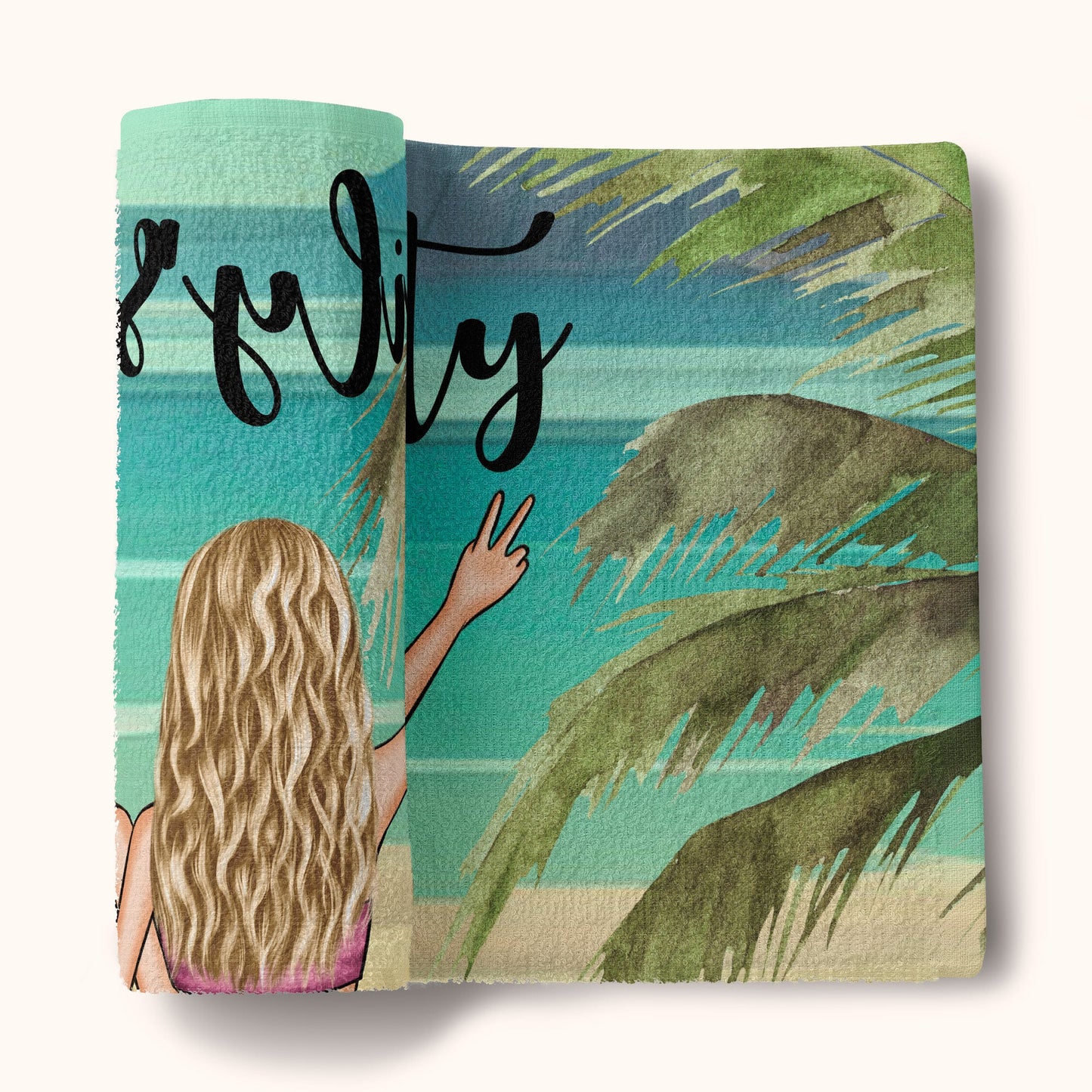Bachelorette Party Towel - Personalized Beach Towel