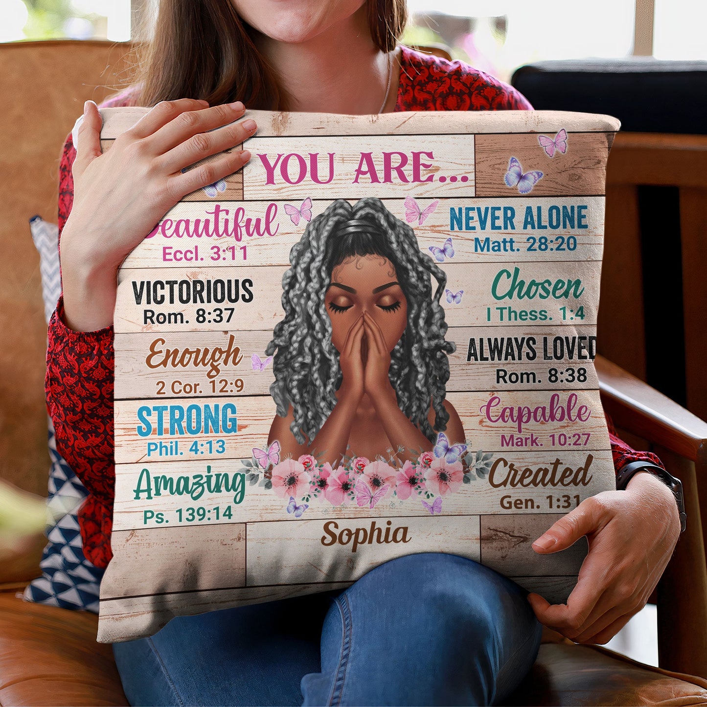 Beautiful Victorious Capable Amazing - Personalized Pillow (Insert Included)