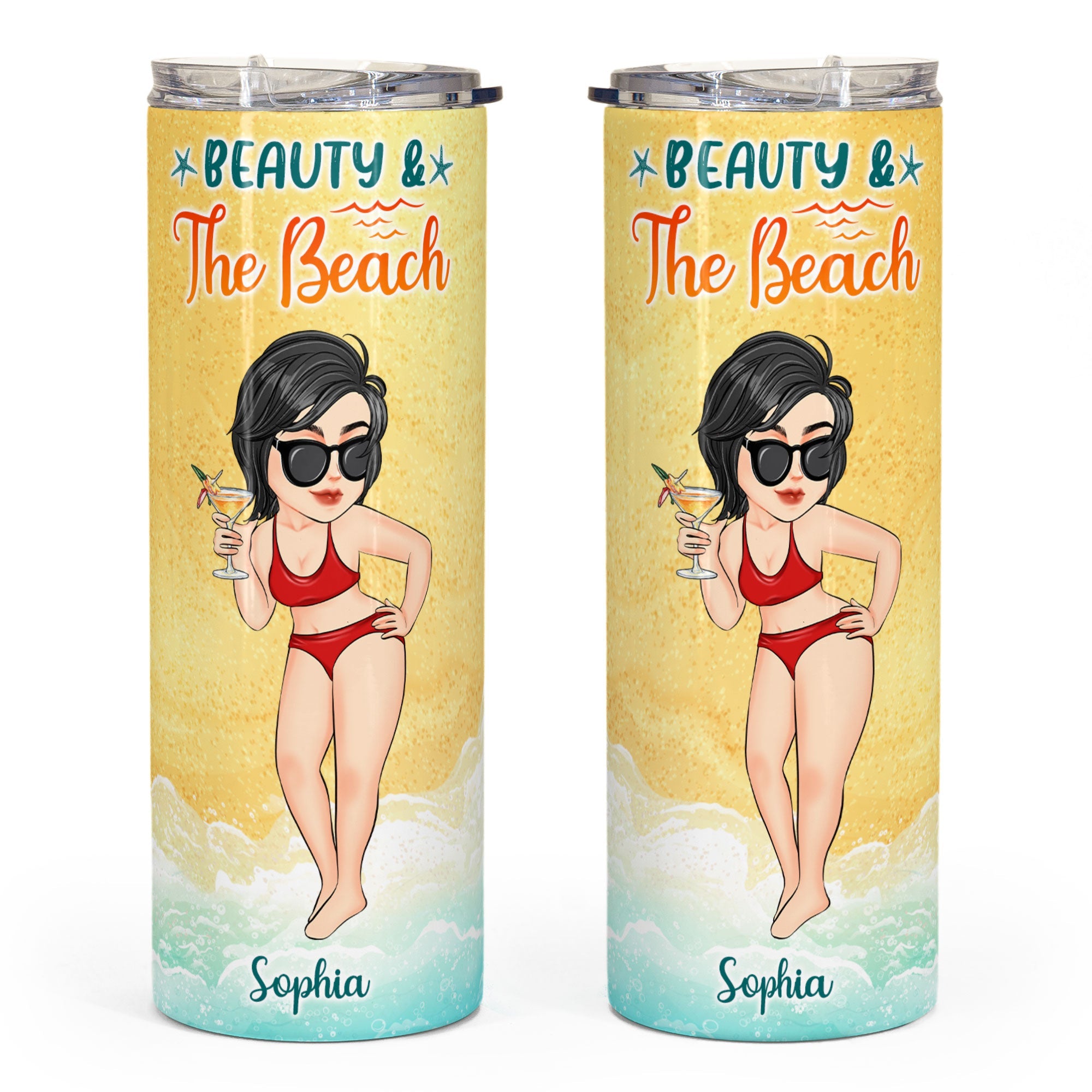 Girls Trip Water Bottle Personalized Beach Bottle Beach Tumbler