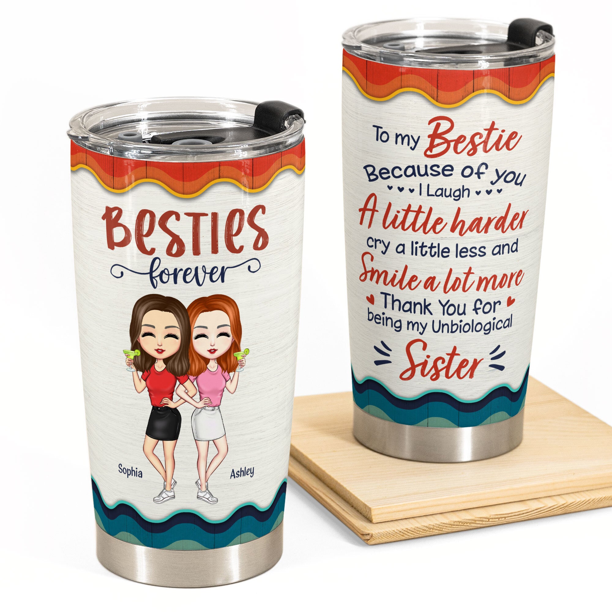 Witch Friends - Personalized Acrylic Tumbler With Straw – Macorner