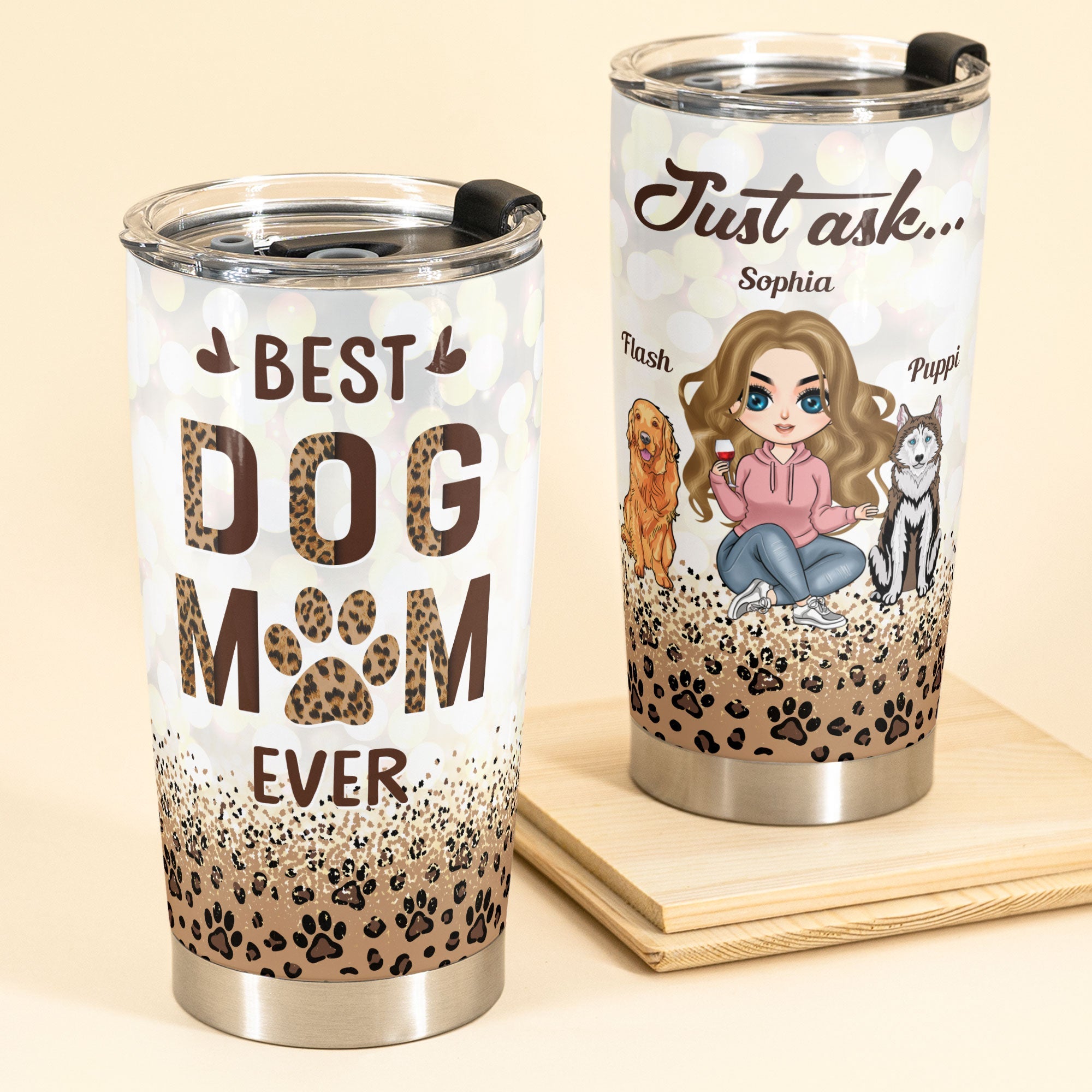 Yeti Cup Personalized, Gift for Dog Lover, Dog Mom Mug, Dog Dad