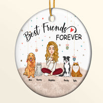 Best Friends Forever - Personalized Ceramic Ornament