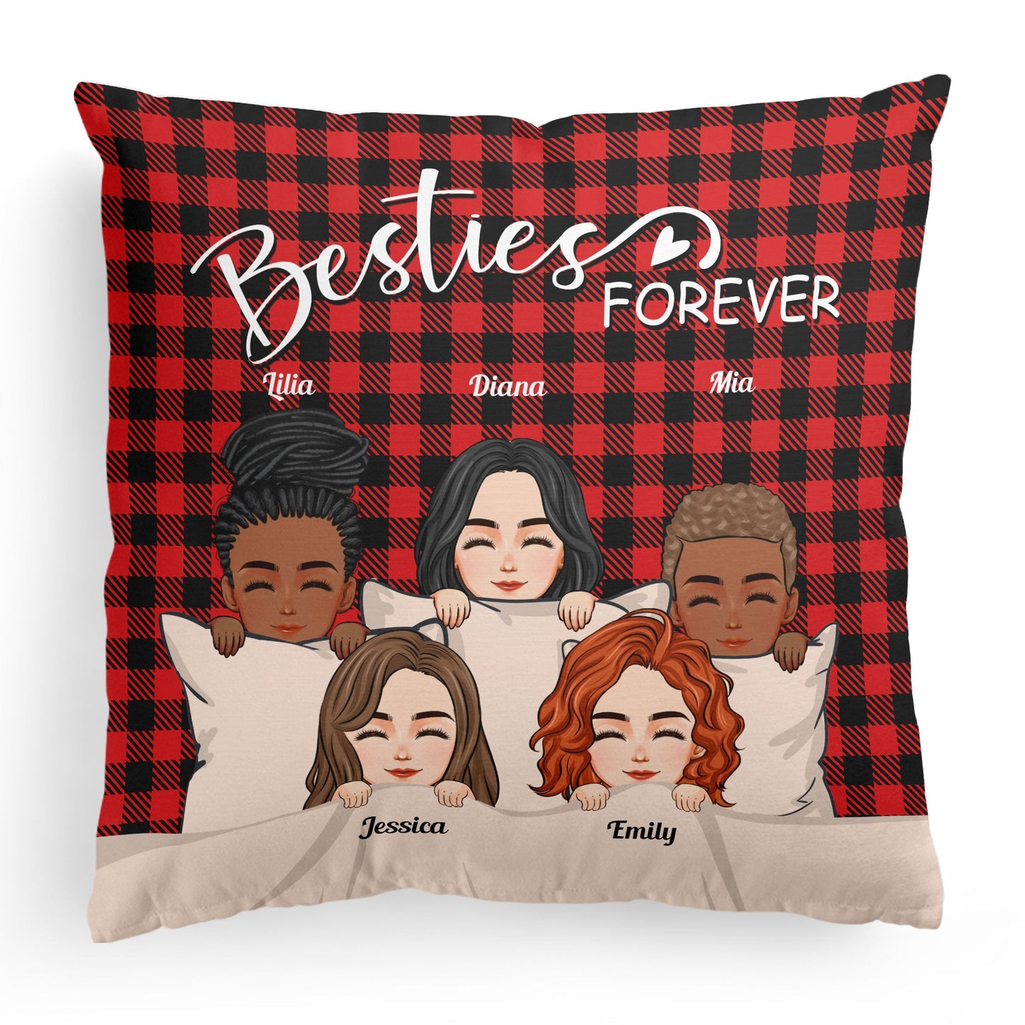 Besties Forever - Personalized Pillow