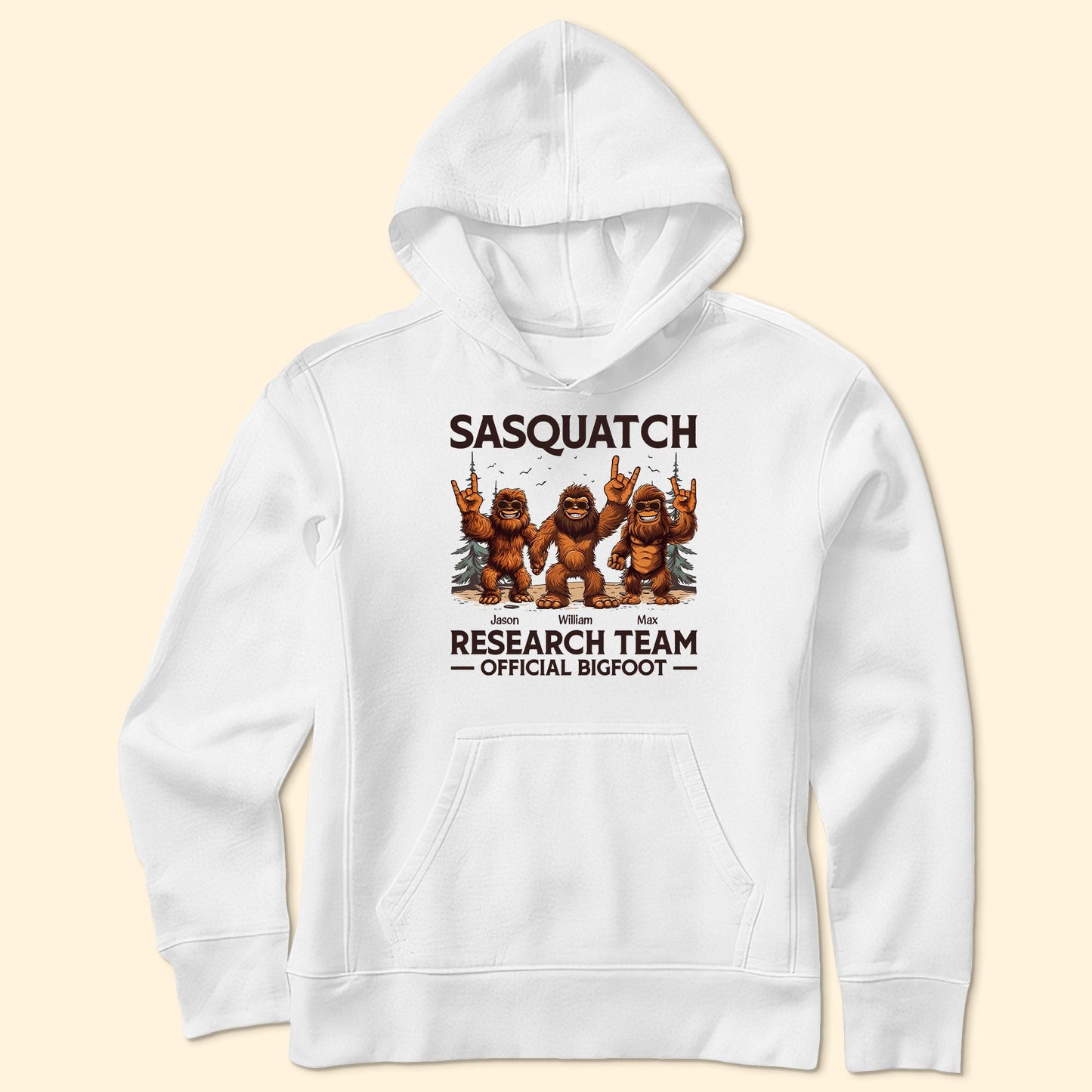 Bigfoot Research Team Retro Vintage Sasquatch - Personalized Shirt