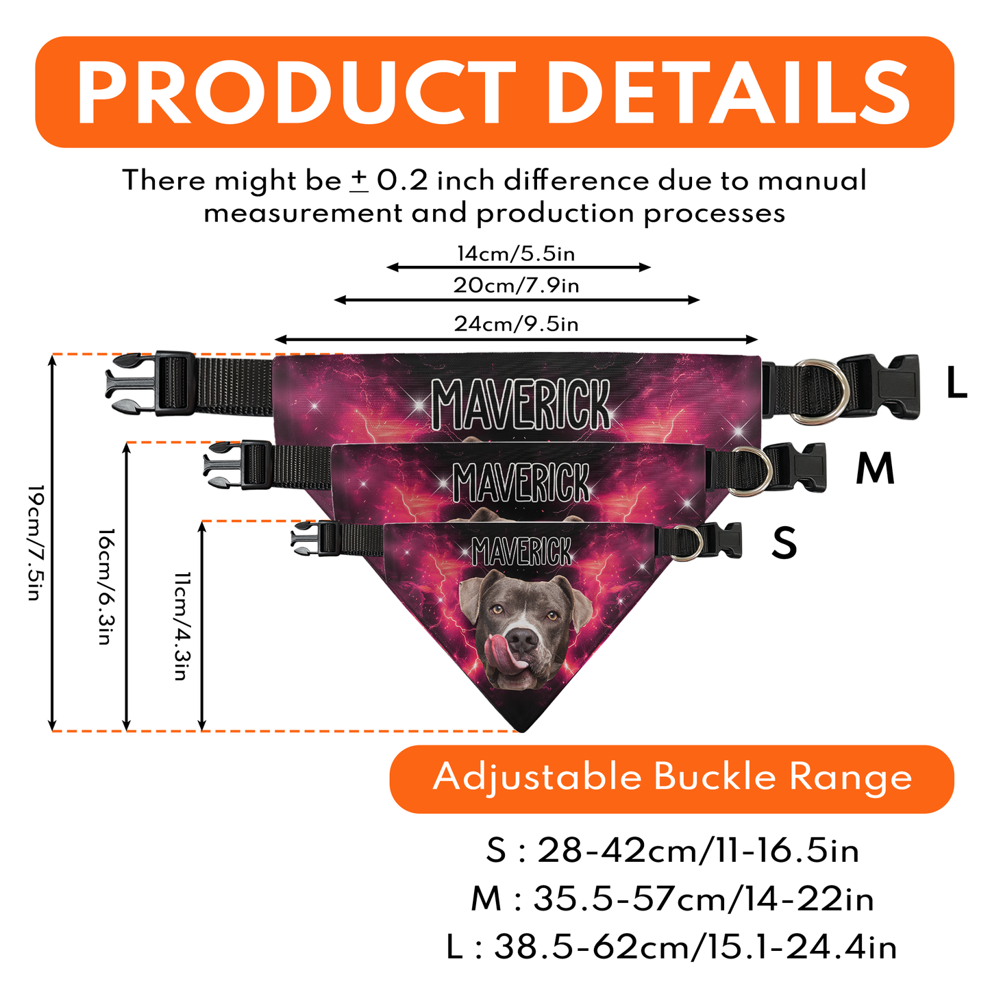 Bootleg Custom Photo Pet - Personalized Photo Dog Bandana Collar