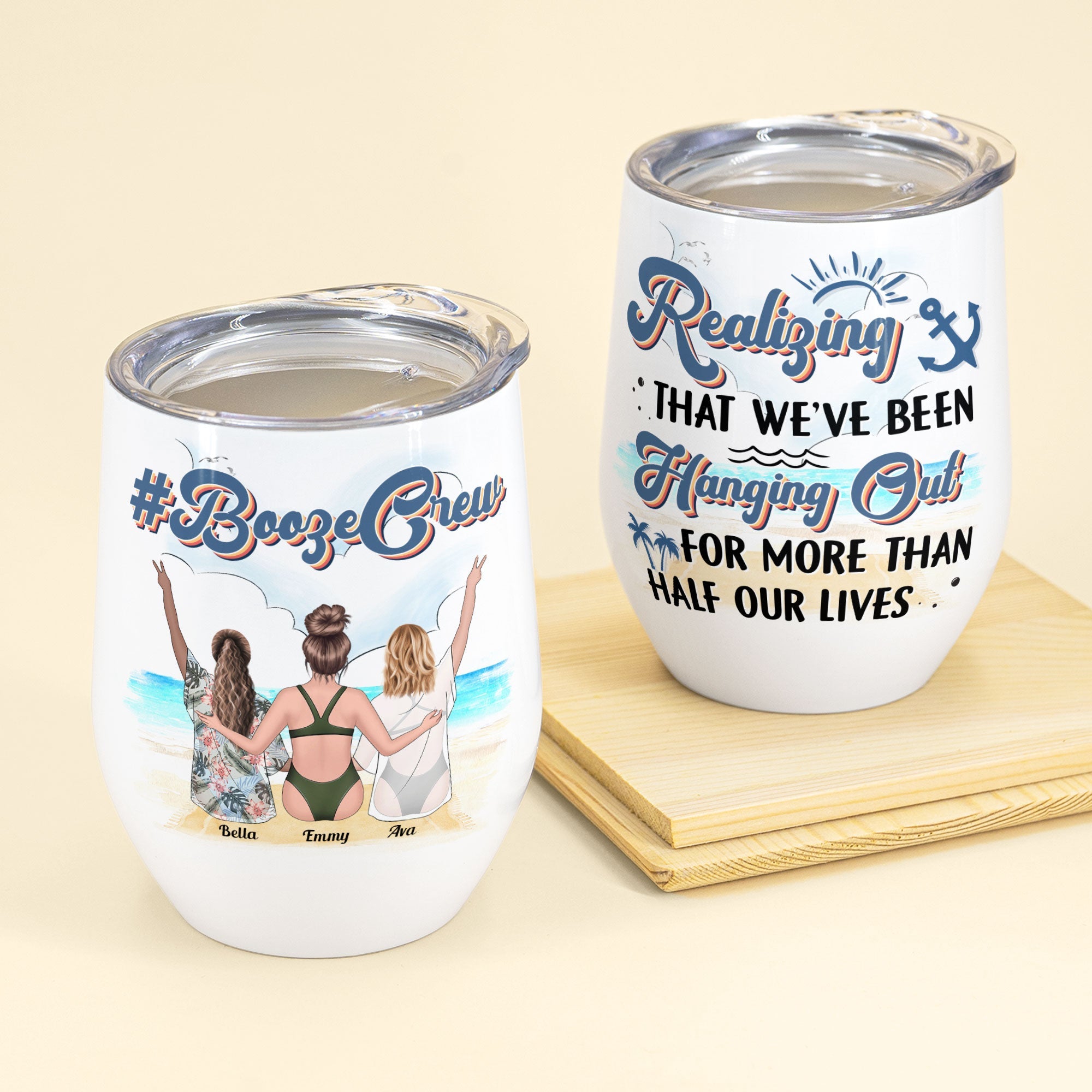 Personalized Cruising Friends Tumbler - Day Drinking Squad, We Don't H -  GoDuckee