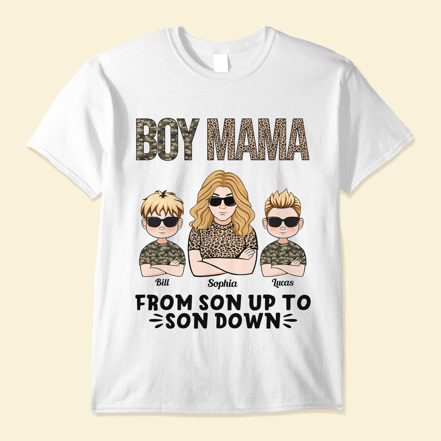 Boy Mom From Son Up to Son Down - Funny New Mama Gift - Happy Mothers day - Funny  New Mom Gifts - Sticker