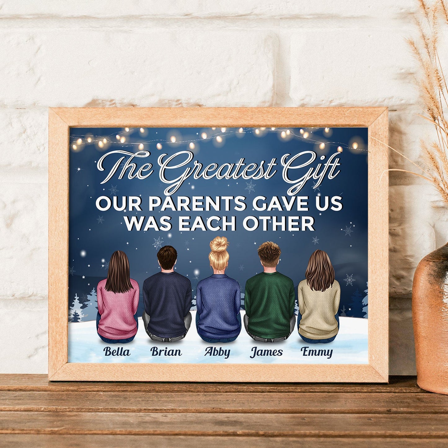 The Love Of Brothers & Sisters Is Forever - Personalized Poster - Christmas Gift For Siblings, Brothers & Sisters