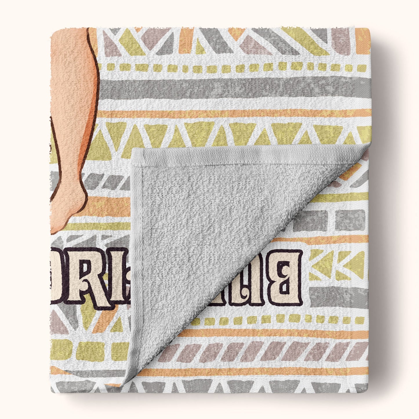 Buenos Tiempos Y Líneas De Bronceado - Toalla De Playa Personalizada