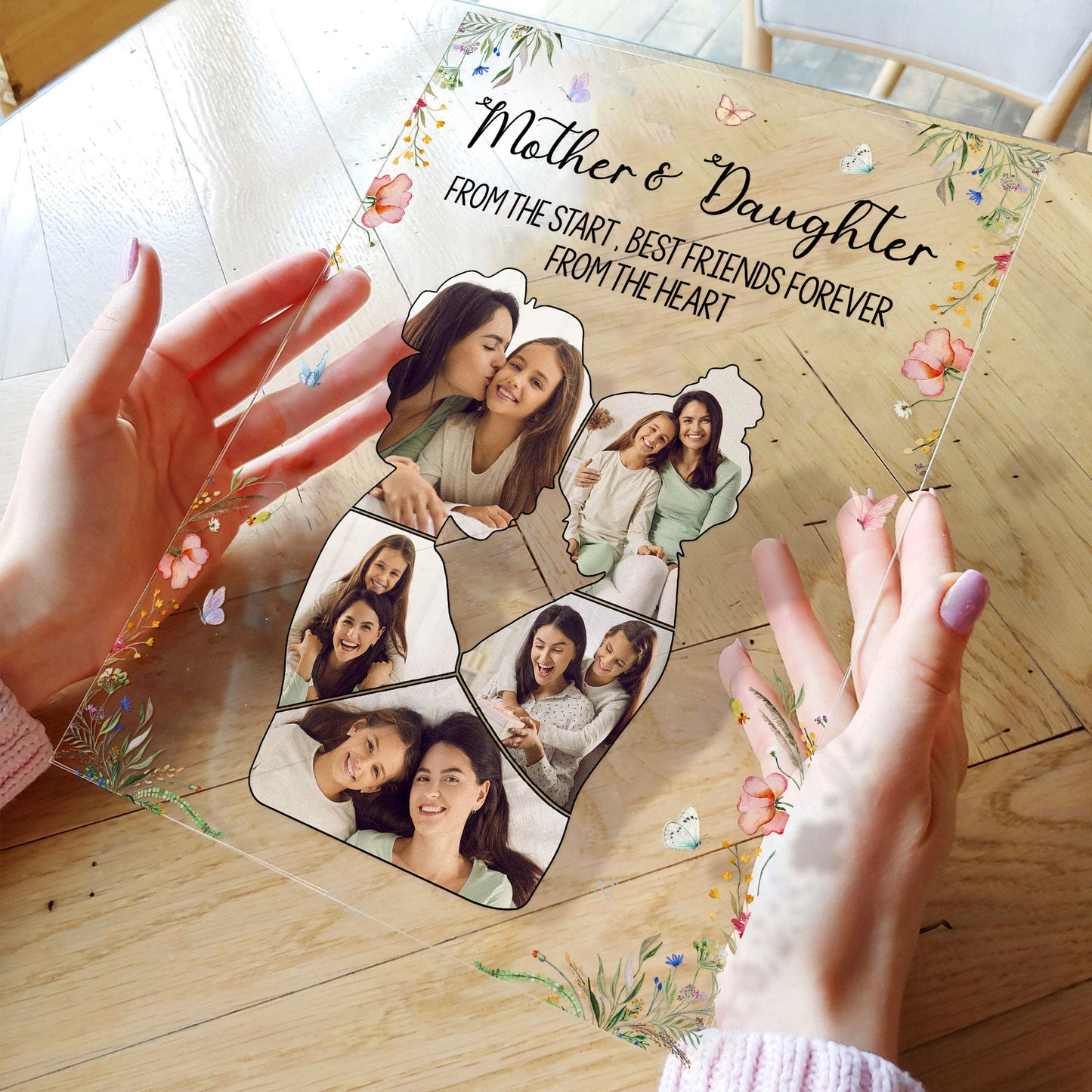 Custom Photo Mother & Daughter - Personalized Acrylic Photo Plaque