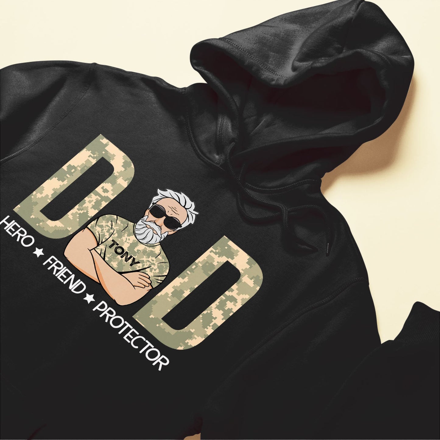 Dad - Hero - Friend - Protector - Personalized Shirt - Birthday, Father's Day Gift For Father, Dad, Dada, Daddy