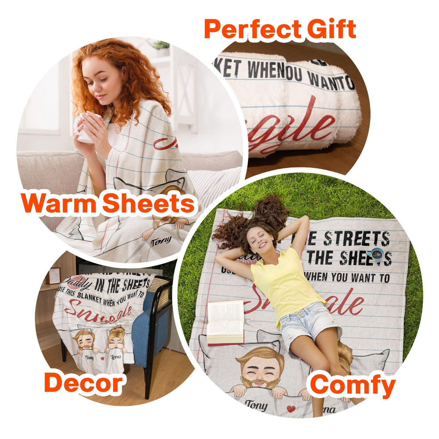 Daddy In The Sheets - Personalized Blanket - Father's Day, Birthday, Funny Gift For Husband, Lover, Life Partner, Boyfriend - From Wife, Girlfriend
