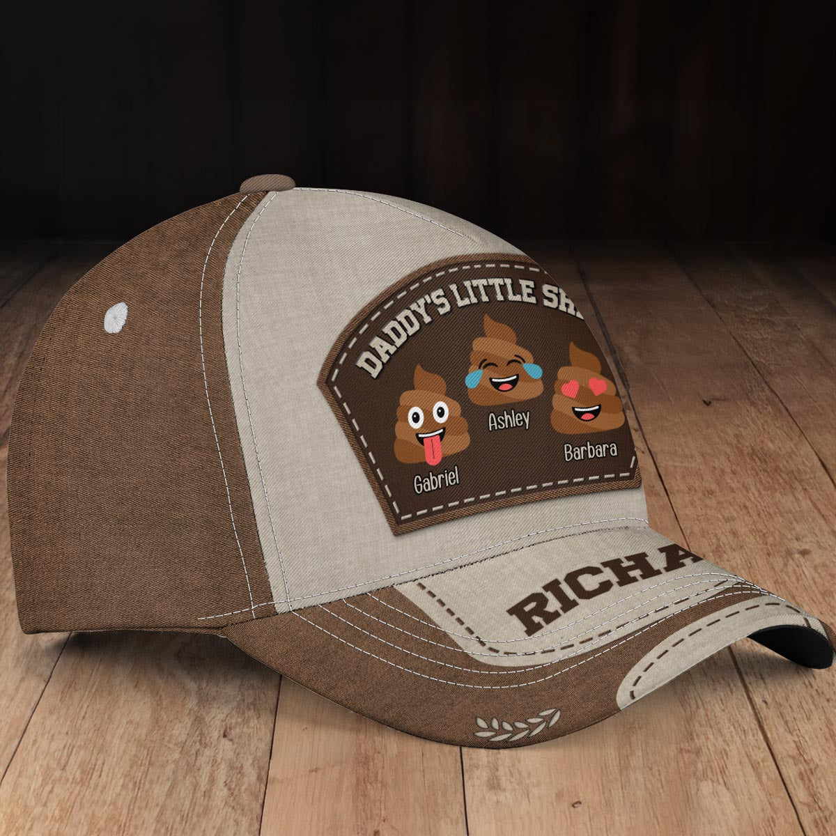 Daddy's Little Sh*ts Funny Gift For Dad Father's Day - Personalized Classic Cap