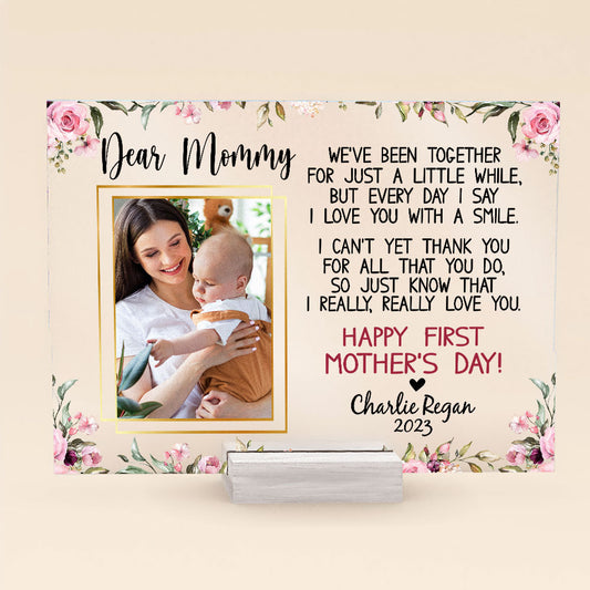 Dear Mommy From Baby - Personalized Acrylic Photo Plaque