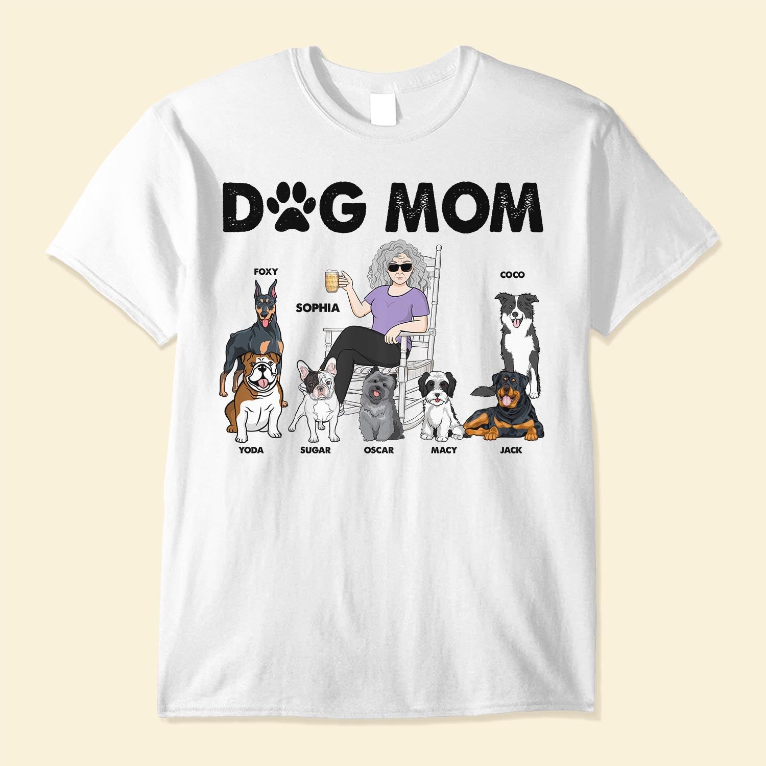 English Bulldog Love Cute Bully Dog Mom Funny Womens Gift Unisex T-Shirt