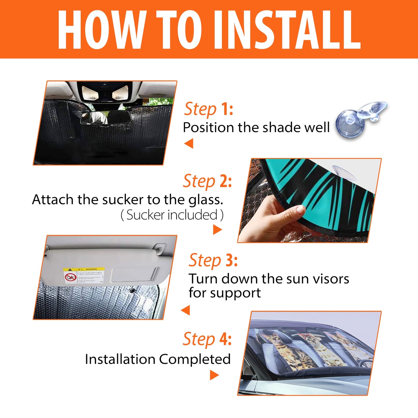 Dogs & Cats - Personalized Car Sun Shade