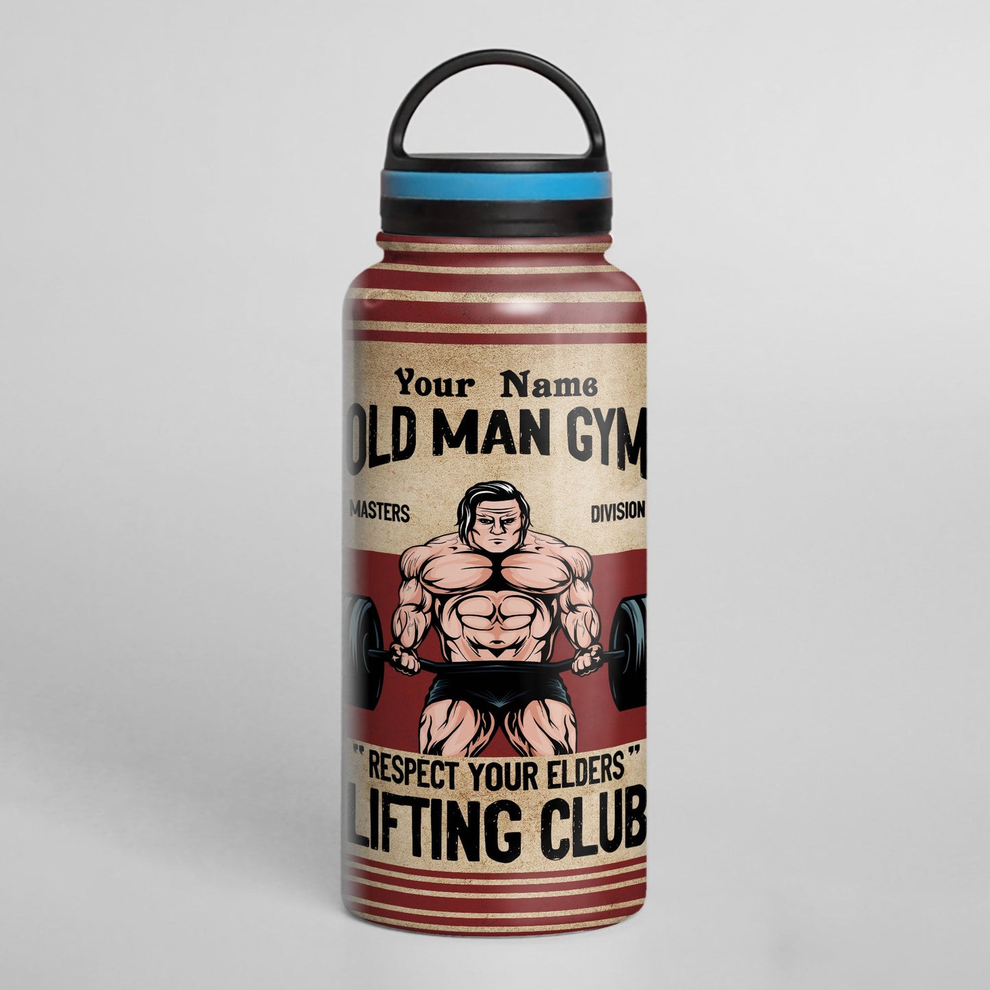 Don't Stop When You're Tired Stop When You're Done - Personalized 32oz Steel Water Bottle