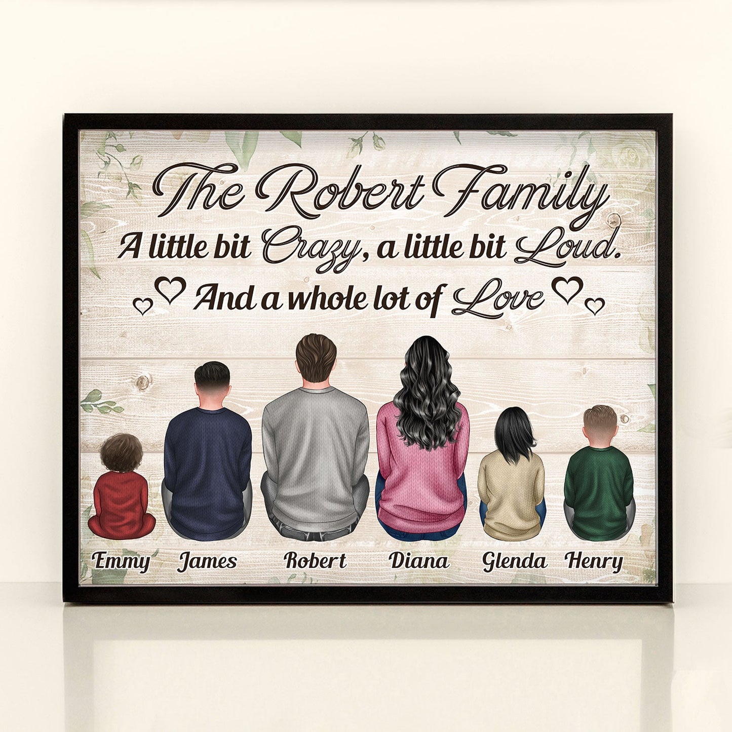 Family - A Whole Lot Of Love - Personalized Poster - Birthday Gift For Family Members