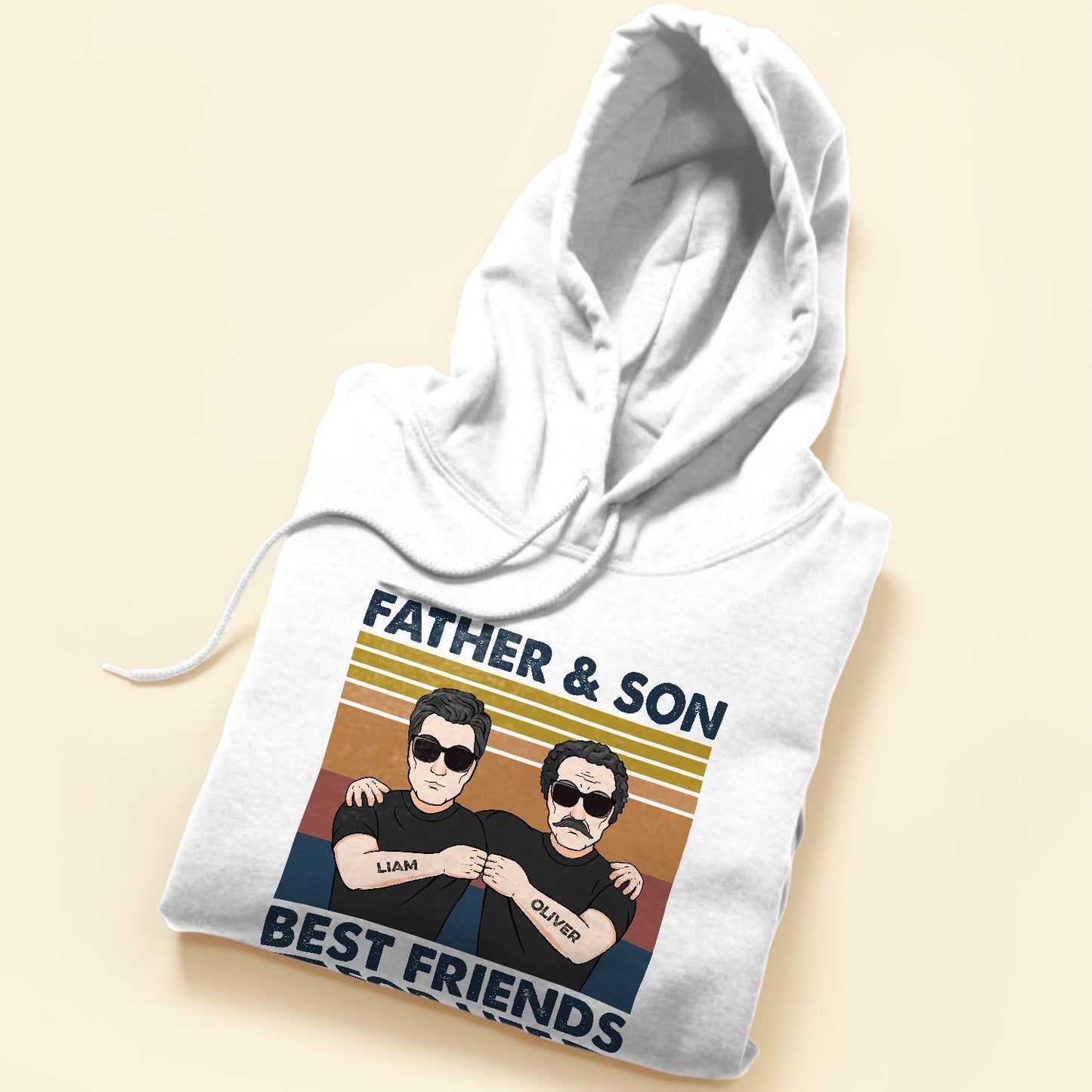 Father And Son Best Friends For Life - Personalized Shirt - Birthday Gift For Dad