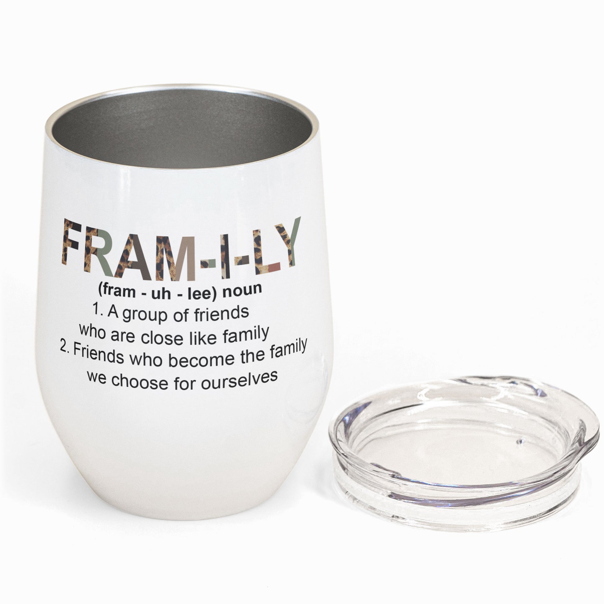 Framily - Personalized Wine Tumbler - Birthday Gift For Friends, Besties, Soul Sisters