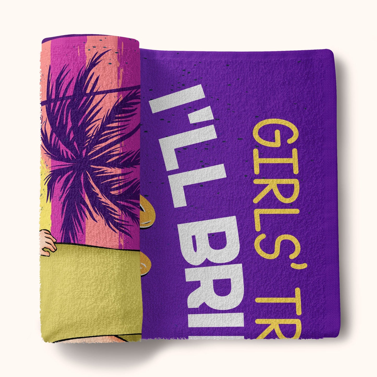 Girls' Trip 2023 - Personalized Beach Towel
