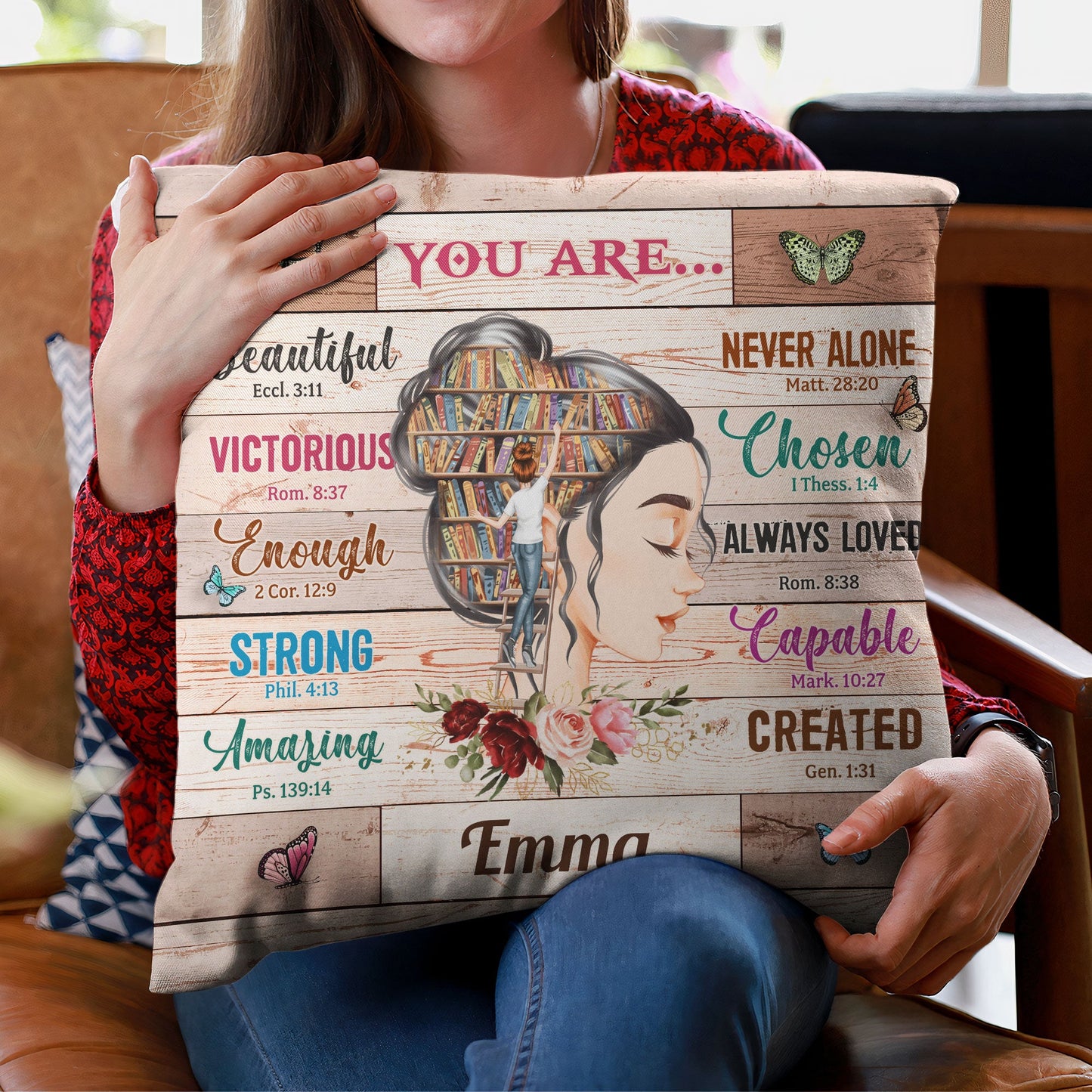 God Says You Are Beautiful - Personalized Pillow (Insert Included)