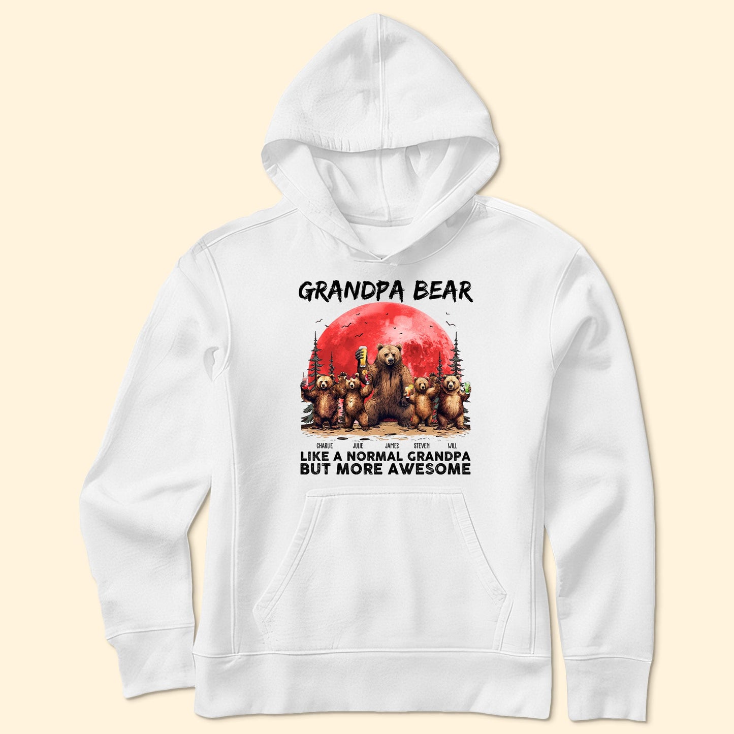 Father's Day Gifts, Grandpa Bear Like A Normal Grandpa - Personalized Shirt