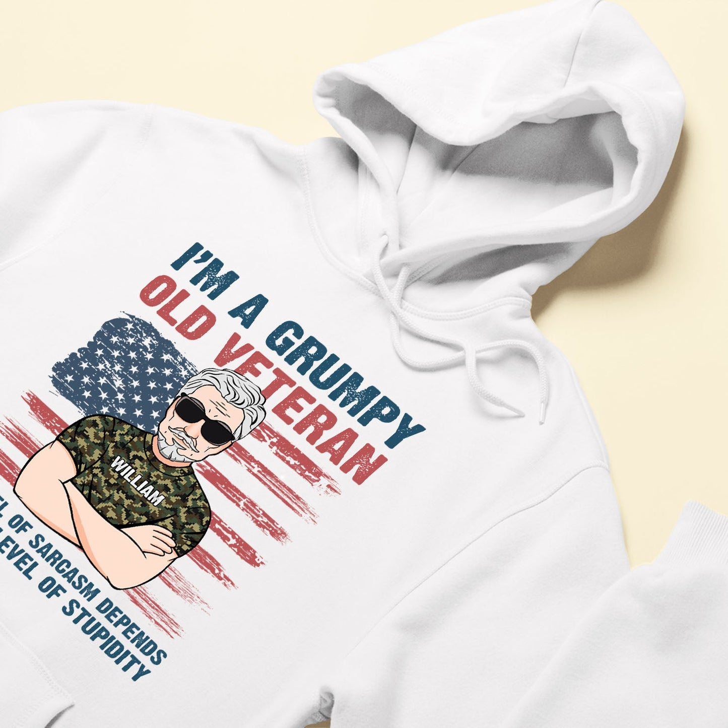 Grumpy Old Veteran - Personalized Shirt - Fathers Day Gift For Veteran Dad, Papa, Grandpa