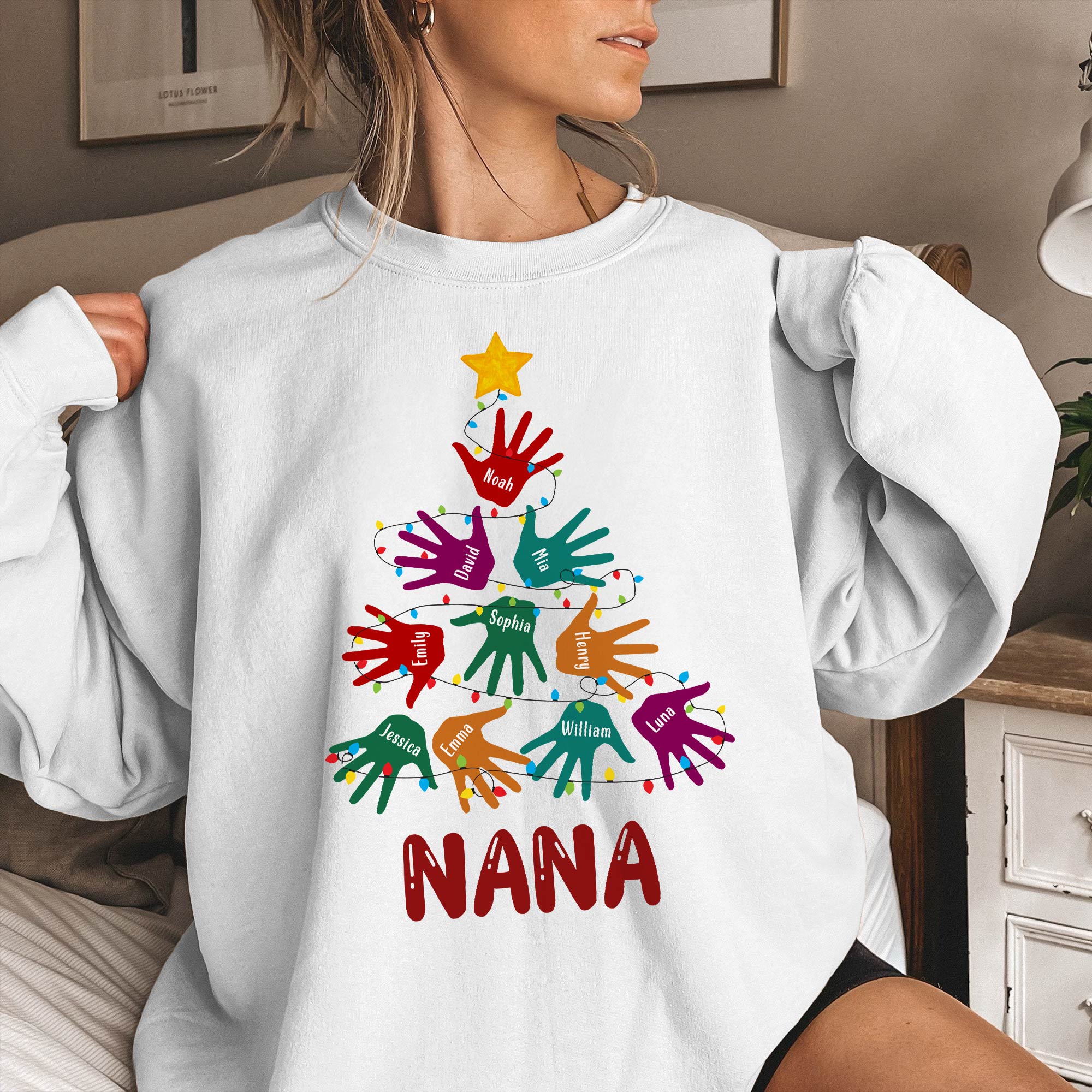 Handprint Christmas Tree - Personalized Shirt – Macorner