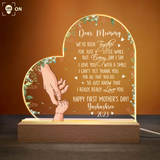 Happy First Mother's Day - Personalized LED Light