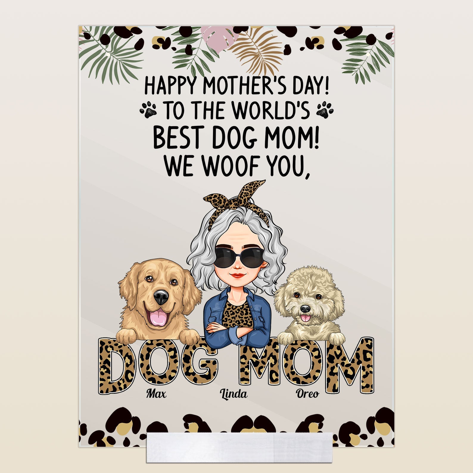 Happy Mother's Day, Best Dog Mom, I Woof You, Custom Shirt For Dog