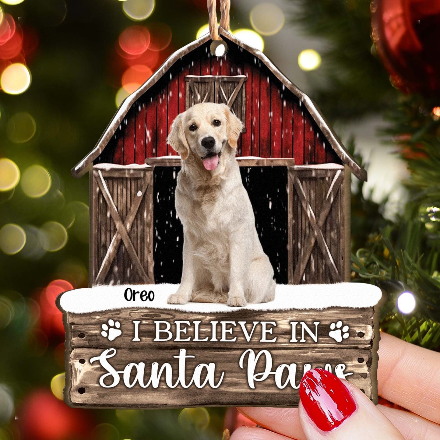 Have Yourself A Furry Little Christmas Pet Dog Cat - Personalized Wooden Ornament