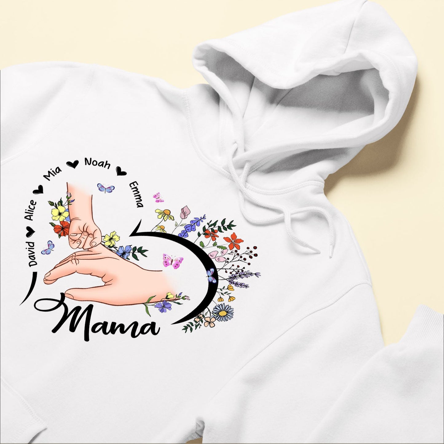 Holding Mom's Hand, Grandma's Hand - Personalized Shirt