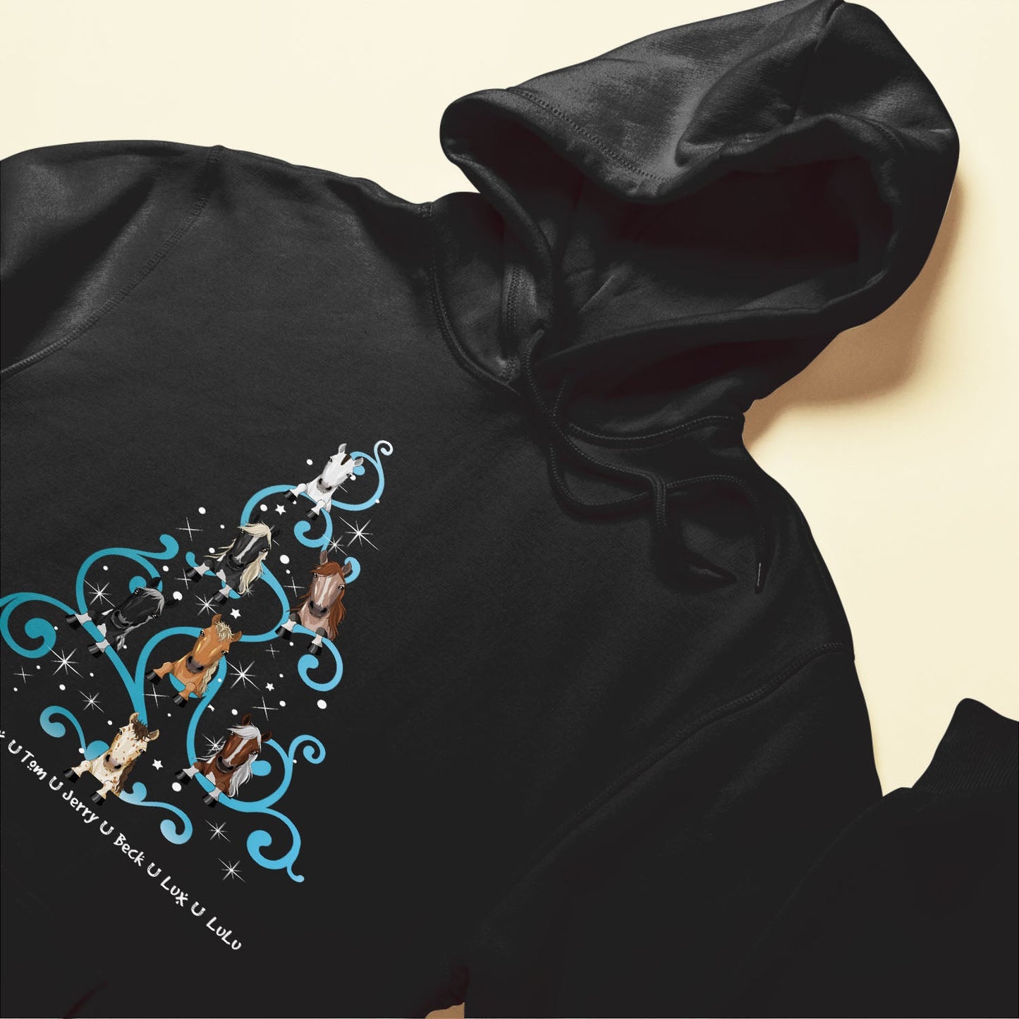 Horse Christmas - Personalized Shirt - Christmas Hoodie For Horse Lovers