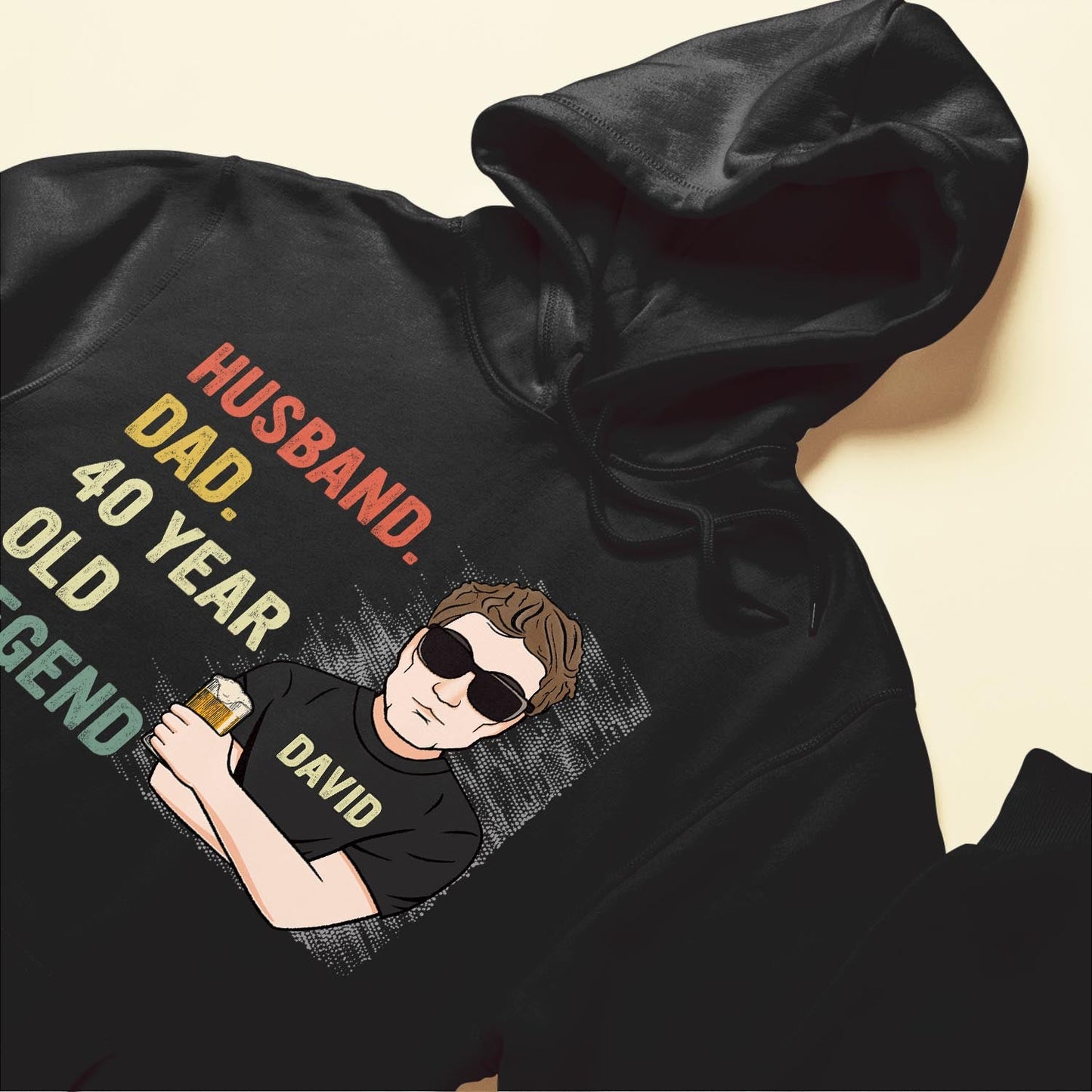 Husband Dad 40 Year Old Legend - Personalized Shirt - Birthday, Father's Day Gift For Husband, Dad, Father, Papa