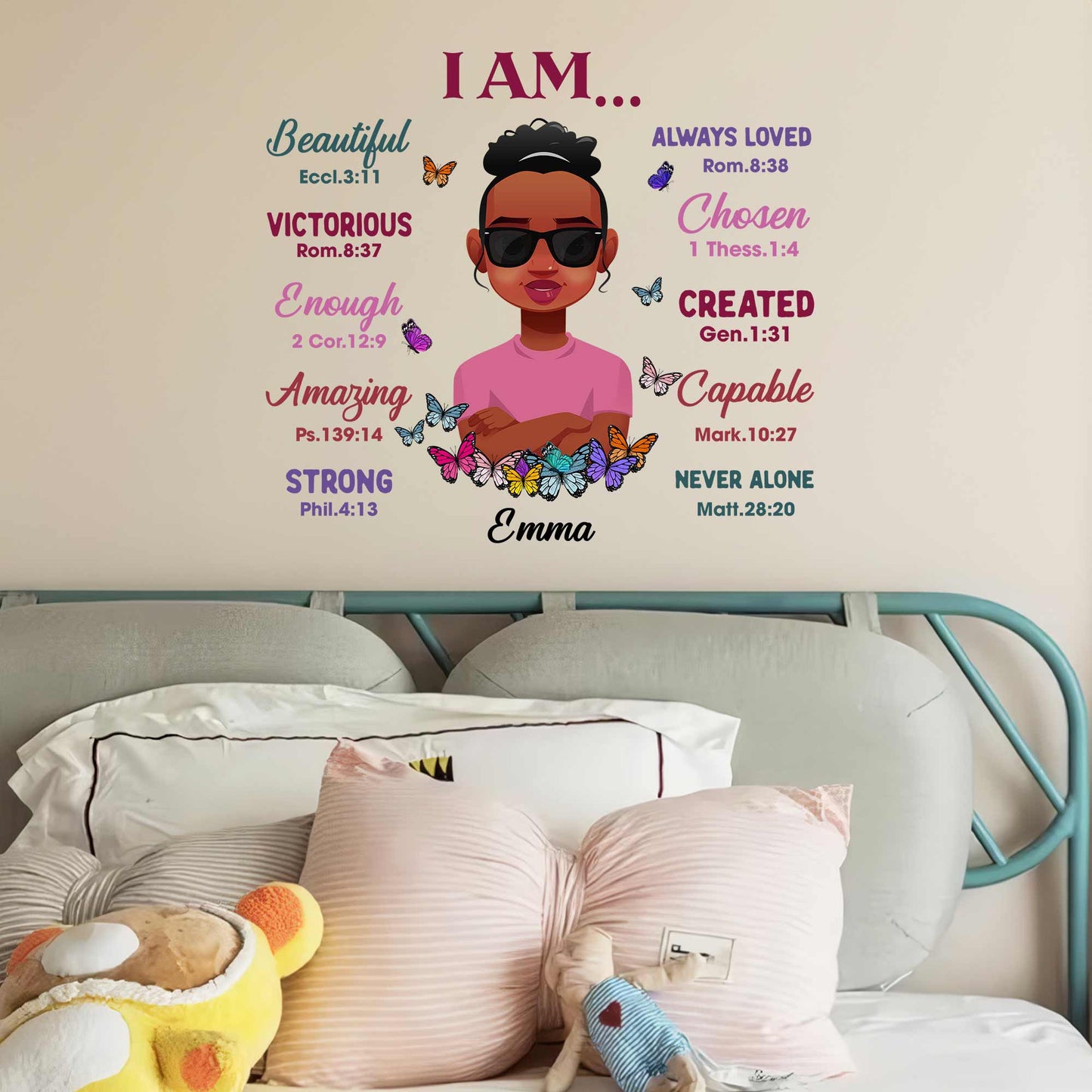 I Am Beautiful, Loved... - Personalized Decal
