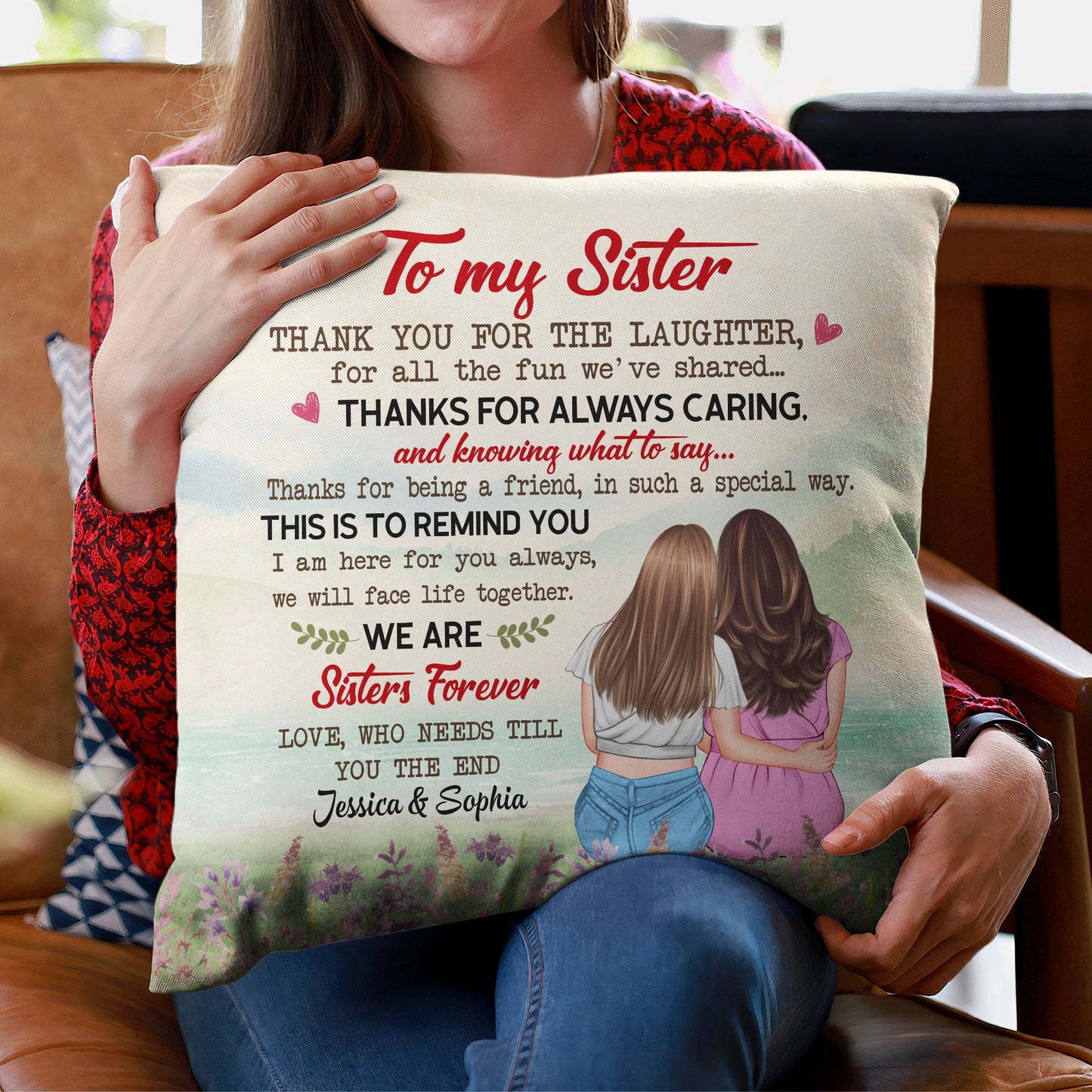 I Am Here For You - Personalized Pillow (Insert Included)