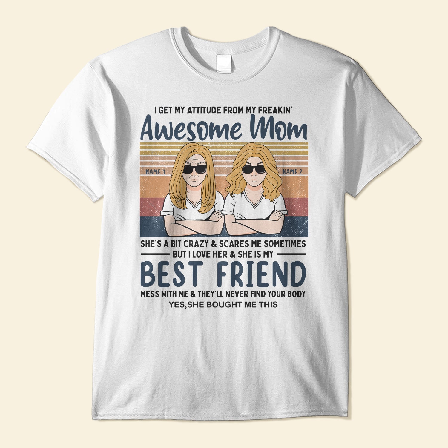 I Get My Attitude From My Mom - Personalized Shirt - Gift For Children –  Macorner