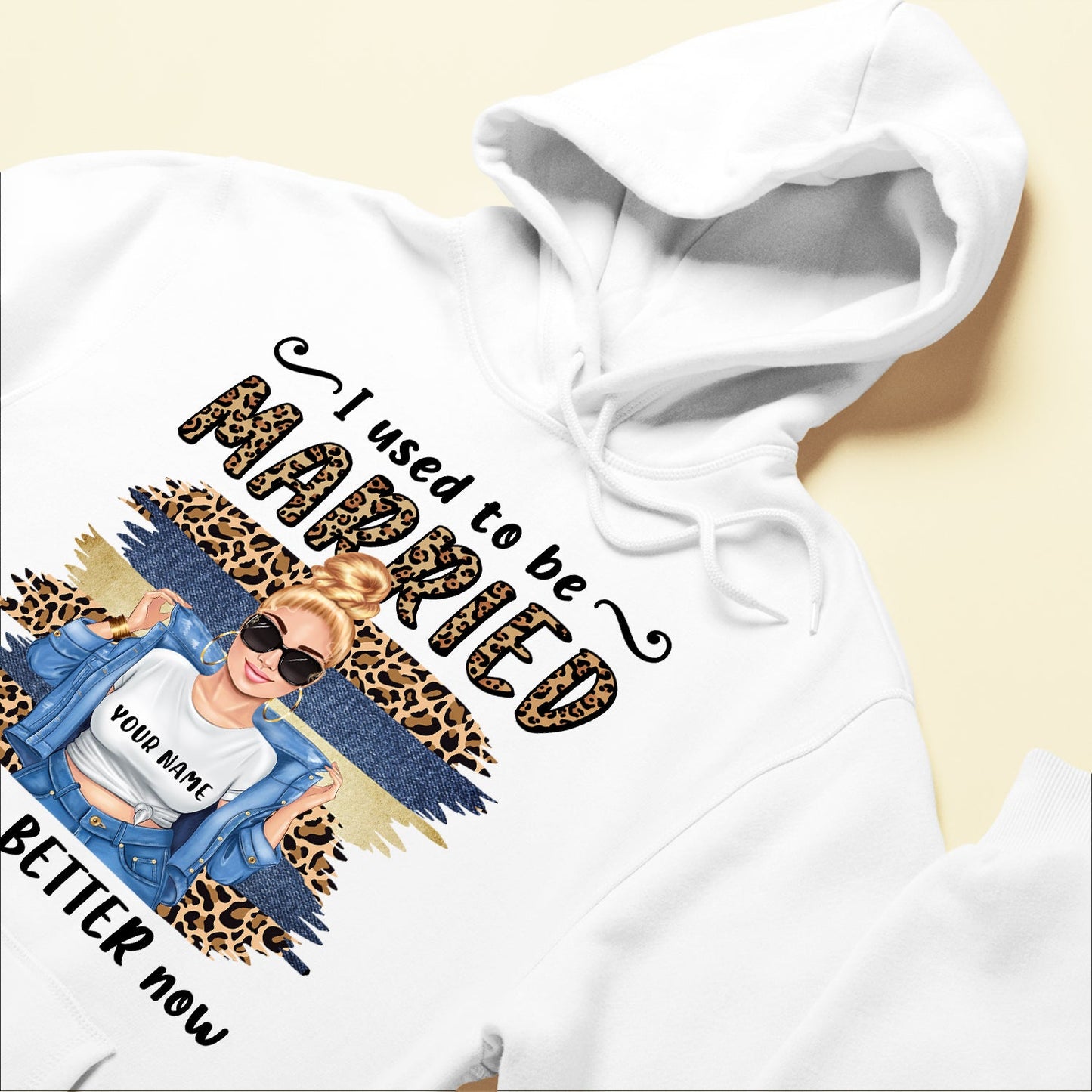 I Used To Be Married - Personalized Shirt - Gift For Divorce Woman - Chubby Girl Front