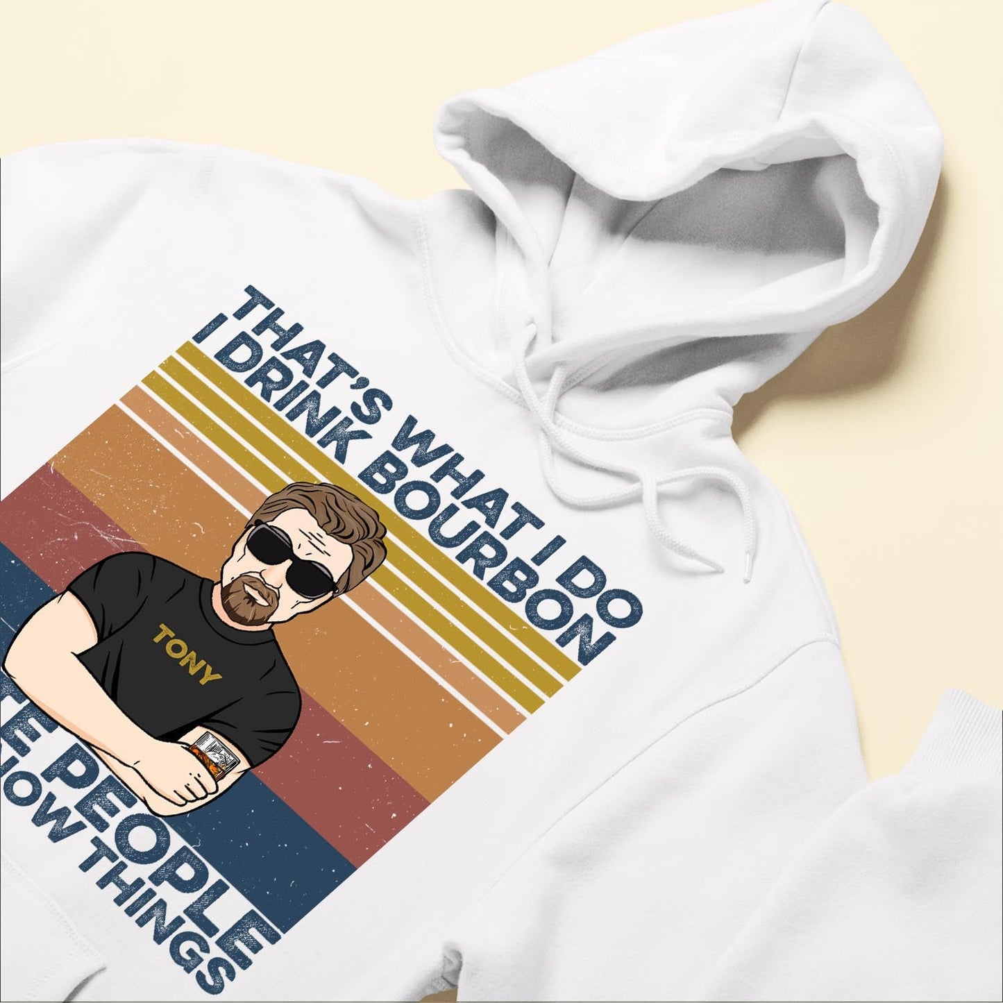 I Drink Bourbon I Hate People - Personalized Shirt - Gift For Dad - Vintage shirt