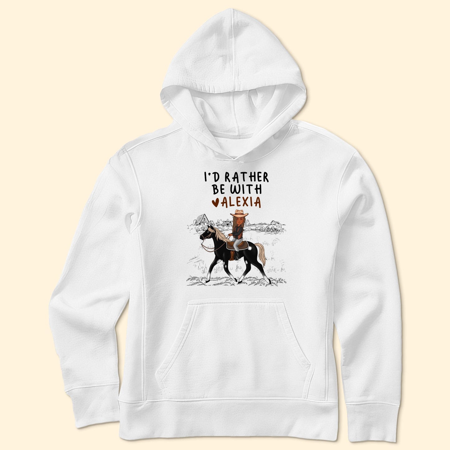 I'd Rather Be With My Horse - Personalized Shirt