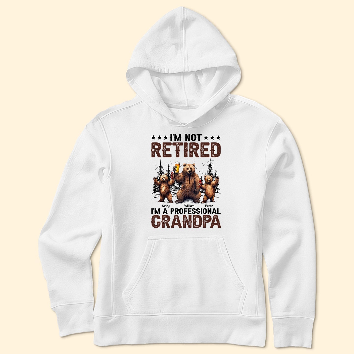 I'm Not Retired I'm A Professional Grandpa - Personalized Shirt